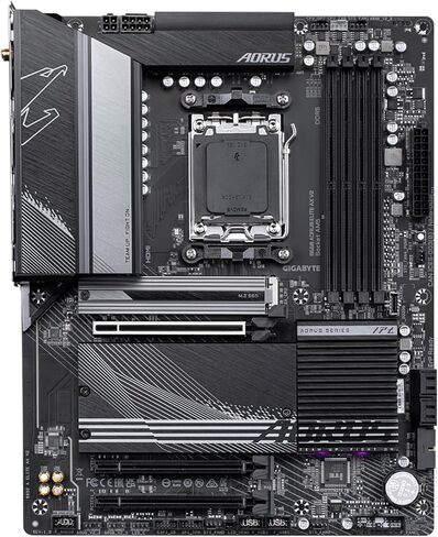 GIGABYTE B850M AORUS Elite WIFI6E ICE AMD AM5 LGA 1718 Motherboard, mATX, DDR5, 2X M.2, PCIe 5.0, USB-C, WIFI6E, 2.5GbE LAN, EZ-Latch, 5-Year Warranty in Kuwait