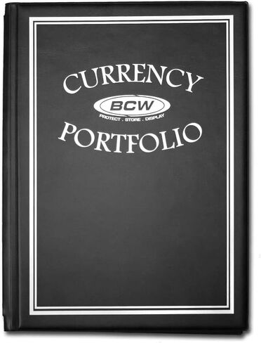 محفظة عملات BCW | منظم فاتورة صغير الحجم مع 10 صفحات مختومة بثلاثة جيوب | فينيل عالي التحمل، طبقات ملحومة | حجم الجيب 3 7/8 × 8 1/4 بوصة ألبوم مجموعة كتب العملات in Saudi Arabia
