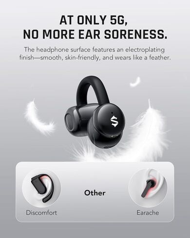 سماعات أذن بلوتوث لاسلكية من بلاك شارك مع زمن استجابة منخفض للغاية 45 مللي ثانية، ألعاب 5.2، أوضاع مزدوجة، محرك 10 ملم، وقت تشغيل 35 ساعة، مقاومة للماء IPX4، ميكروفون مدمج - لوسيفر T1 in Kuwait