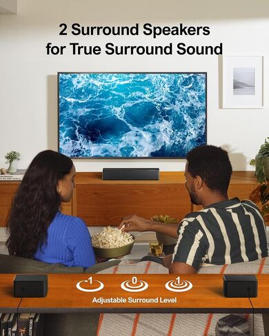 ULTIMEA 5.1 Sound Bar, 410W Dolby Atmos Surround Sound System for TV, 3D Sound Bars for Smart TV w/Subwoofer, Adjustable Surround & Bass, Home Audio w/APP Control, Poseidon D60(New 2025 Version) in Saudi Arabia