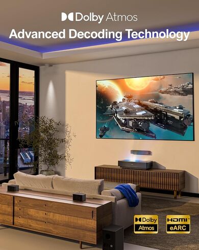 ULTIMEA 5.1 Sound Bar, 410W Dolby Atmos Surround Sound System for TV, 3D Sound Bars for Smart TV w/Subwoofer, Adjustable Surround & Bass, Home Audio w/APP Control, Poseidon D60(New 2025 Version) in Saudi Arabia