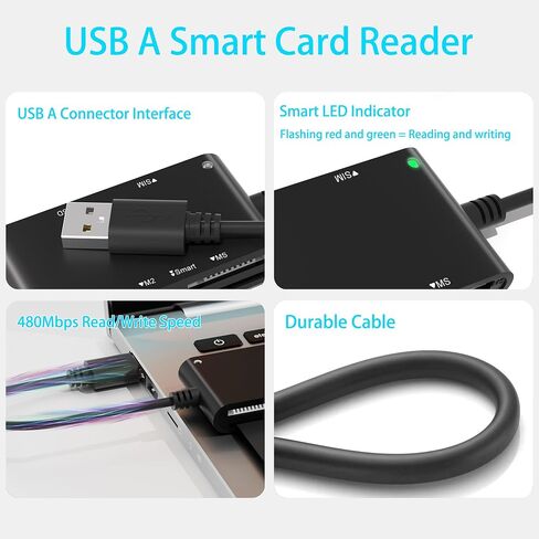 CFexpress Card Reader MemoryStick Pro Duo Adapter - USB 3.2 CFexpress Type A Card Reader for CFexpress A/SD/TF/CF/XD/MS Card, 6-IN-1 CFexpress Compact Flash Memory Stick XD Read 6 Cards Simultaneously in Kuwait