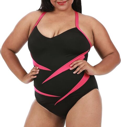Women's Compression Shapewear | Premium Tummy Control Two-Tone One Piece Full Coverage Swimsuit 13306P in Kuwait