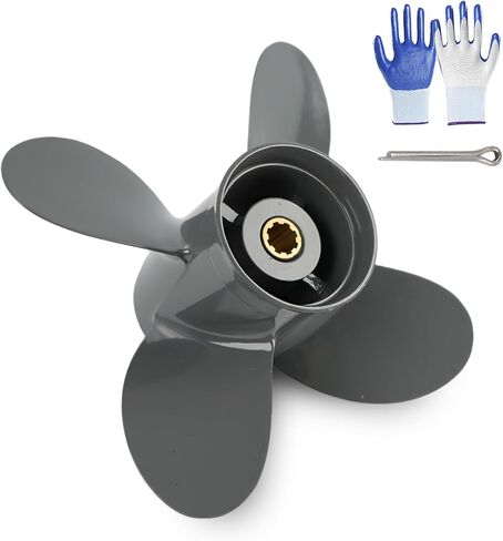 OEM Upgrade Aluminum Outboard Boat Propeller for Honda Engines 8 Spline Tooth 8-20 HP (9 1/4x9) in Saudi Arabia