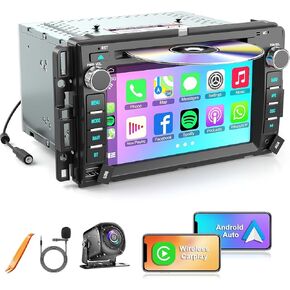 4G+64G Android 13 Car Radio for Chevy Silverado GMC Sierra Buick Enclave Yukon, 7" IPS Touch Screen Car Stereo Build-in GPS Wireless CarPlay/Android Auto, Backup Camera/DSP/SWC in Kuwait
