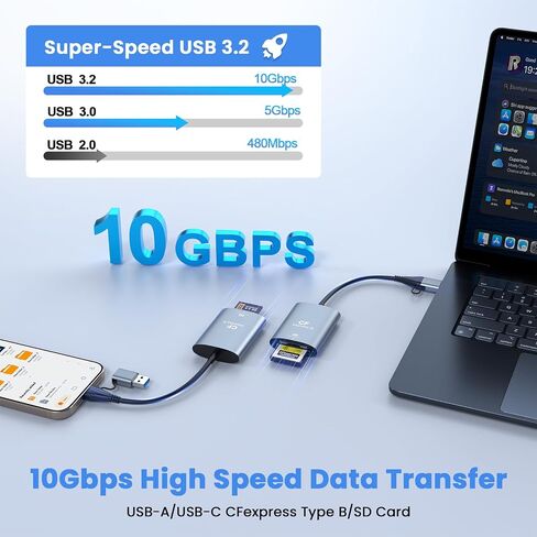 Micro SD Card Reader for iPhone iPad, Micro SD to Lightning Adapter iPhone Micro SD Card Reader Viewer Supports iOS 13 Compatible with iPhone 15/14/3/12/11/ X/8/7/6/ipad in Kuwait