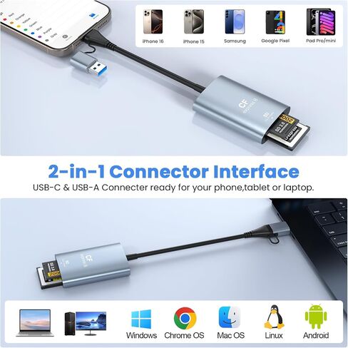 Micro SD Card Reader for iPhone iPad, Micro SD to Lightning Adapter iPhone Micro SD Card Reader Viewer Supports iOS 13 Compatible with iPhone 15/14/3/12/11/ X/8/7/6/ipad in Kuwait