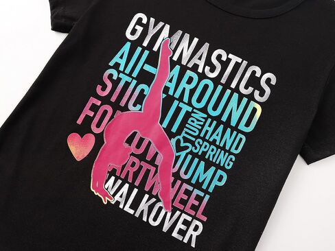 الفتيات قصيرة الأكمام تي شيرت قمم الصيف للأطفال جميل الوجه الوجه crewneck المحملات الحجم 6-18 in Kuwait