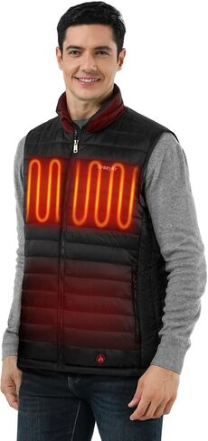 Heated Vest, Black Heating Vests Men, Electric Quilted Lightweight Winter Jacket for Golf,Skiing,Hunting in Saudi Arabia