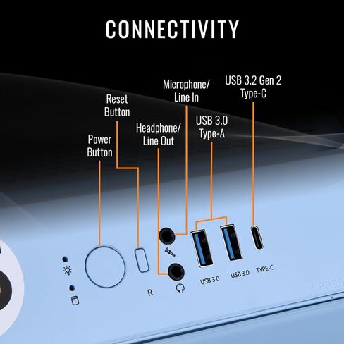 Thermaltake LCGS View 9880-380 Gaming Desktop (AMD Ryzen ™ 7 9800x3d ، ToughRam 32GB DDR5 6400MT/S RGB Memory ، NVIDIA® GEFORCE RTX ™ 5080 ، 1TB NVME M. in Kuwait
