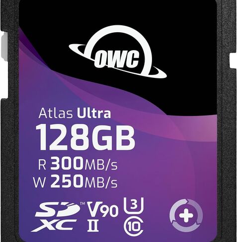OWC Atlas Ultra 128GB SDXC UHS-II V90 Memory Card in Saudi Arabia