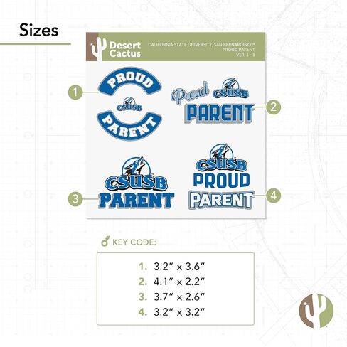 Desert Cactus University of Michigan Sticker Wolverines UM U of M Go Blue Hail Vinyl Decal Laptop Water Bottle Car Scrapbook Sheet (Proud Parent Sheet) in Saudi Arabia