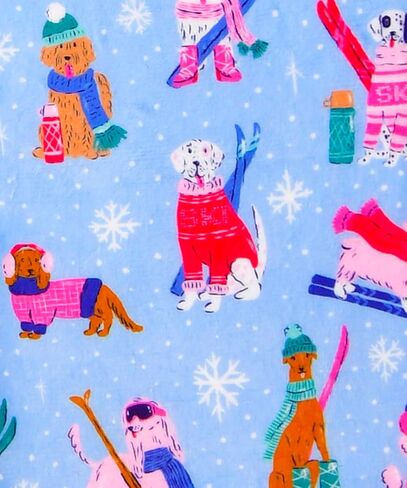 IScream Big Girls Silky Soft Plush Fun Print Fleece Pants - أسعد مجموعة العطلات in Kuwait