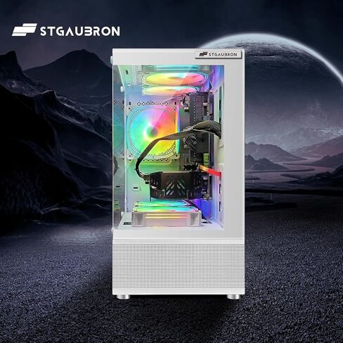 كمبيوتر سطح المكتب للألعاب STGAubron، GeForce RTX 3070 8G، Intel الجيل الحادي عشر Core i7-11700KF حتى 5.0G، 32G DDR4، 2T SSD، 600M WiFi، BT 5.0، مروحة RGB x 9، لوحة مفاتيح وماوس ولوحة ماوس RGB، W11H64 in Kuwait