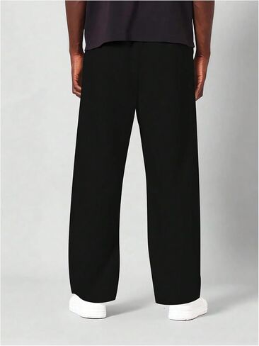 Men's Y2K Flared Sweatpants Letter Graphic Drawstring Waist Joggers Drippy Pants in Kuwait