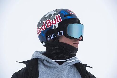 Giro Axis Ski Goggles - Snowboard Goggles for Men and Women - Dark Shark Indicator Strap with Vivid Ember/Vivid Infrared Lenses in Saudi Arabia