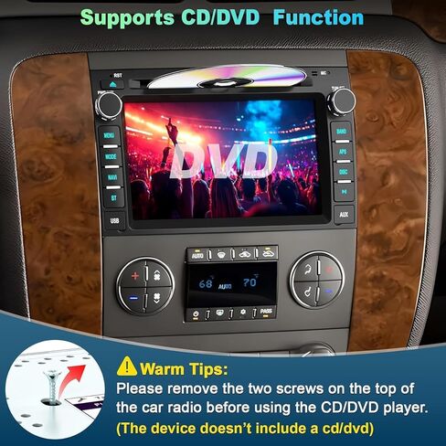 4G+64G Android 13 Car Radio for Chevy Silverado GMC Sierra Buick Enclave Yukon, 7" IPS Touch Screen Car Stereo Build-in GPS Wireless CarPlay/Android Auto, Backup Camera/DSP/SWC in Kuwait