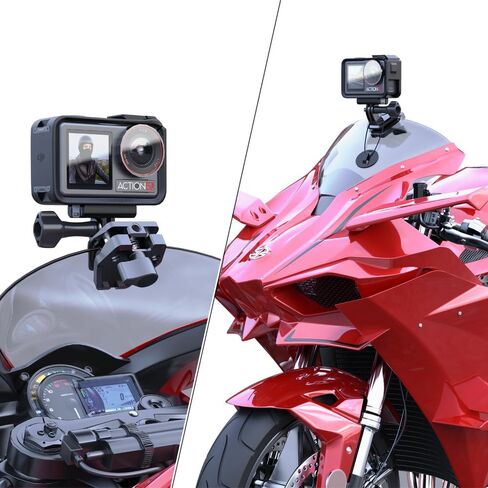 SUREWO Motorcycle Windshield Clip for Go pro,Magnetic Motorcycle Windshield Clip Camera Mount Compatible with Gopro Hero 13/12/11/10/9/8/7,DJI Action 5 Pro 4 3 2 in Kuwait