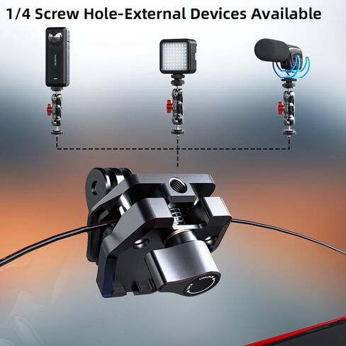 SUREWO Motorcycle Windshield Clip for Go pro,Magnetic Motorcycle Windshield Clip Camera Mount Compatible with Gopro Hero 13/12/11/10/9/8/7,DJI Action 5 Pro 4 3 2 in Kuwait