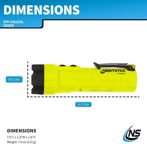 Nightstick XPP-5422GX Intrinsically Safe Dual-Light Flashlight, Green/Black in Kuwait