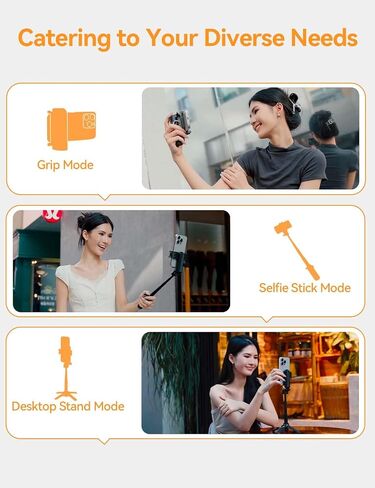 Takerers for Magsafe Tripod for iPhone 【حجم الجيب】 4-in-1 عصا شخصية مغناطيسية محمولة من أجل iPhone Stand لتسجيل الفيديو travel 【ترقية 4 أرجل tripod magnetic phone مع Remote in Kuwait