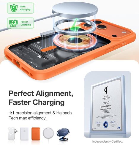 TORRAS Magnetic Shockproof for iPhone 16 Pro Max Case, [4X Military-Grade Protection] [Compatible with MagSafe] Translucent Case for iPhone 16 Pro Max Anti-Scratch Guardian 6.9" in Kuwait
