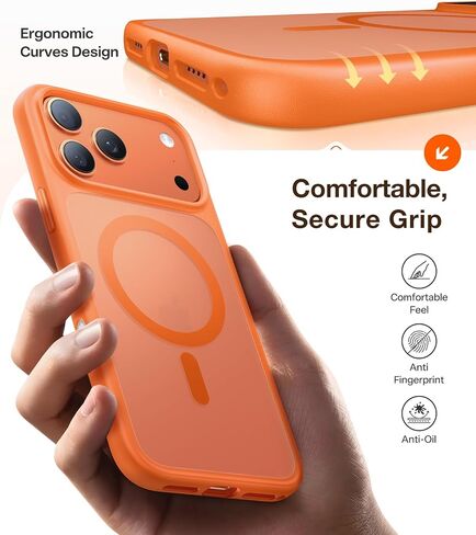 TORRAS Magnetic Shockproof for iPhone 16 Pro Max Case, [4X Military-Grade Protection] [Compatible with MagSafe] Translucent Case for iPhone 16 Pro Max Anti-Scratch Guardian 6.9" in Kuwait