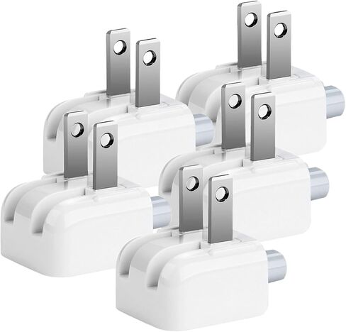 قابس محول التيار المتردد Duckhead US Wall Charger AC Cord US Standard Duck Head لـ McBook Maci Book/الهاتف/Pod AC محول الطاقة (2 حزمة) in Kuwait