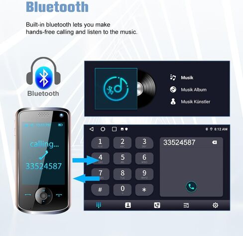 【2+64GB】 Car Radio Stereo Android 13 for Dodge Grand Caravan 2008-2020 Chrysler Town & Country 2011-2016 with CarPlay Android Auto in Kuwait
