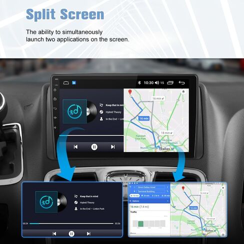 【2+64GB】 Car Radio Stereo Android 13 for Dodge Grand Caravan 2008-2020 Chrysler Town & Country 2011-2016 with CarPlay Android Auto in Kuwait