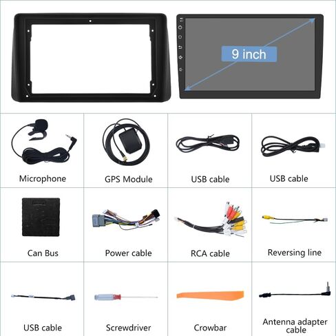 【2+64GB】 Car Radio Stereo Android 13 for Dodge Grand Caravan 2008-2020 Chrysler Town & Country 2011-2016 with CarPlay Android Auto in Kuwait