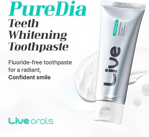 Whitening Toothpaste 80g - Fluoride-Free Stain Removal, Strengthens Enamel, Natural Ingredients, Fresh Mint Flavor in Saudi Arabia