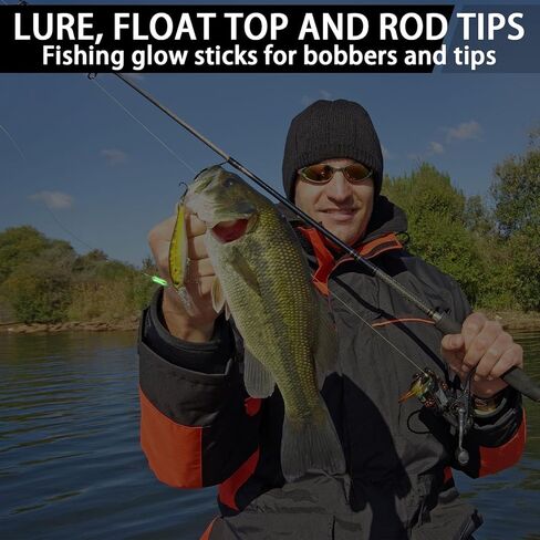 350 Pcs Clip on Fishing Glow Sticks Bulk for Rod Tips 1.5 Inch Mini Glow in The Dark Stick for Fishing Poles Green Small Fishing Glow Rods for Night Fishing in Kuwait