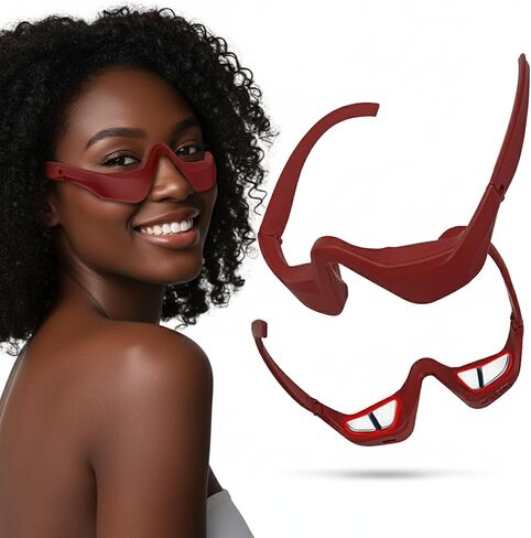 Under-Eye Red Light Therapy Device with Microcurren, 3D Contour Eye Massager for Dark Circles, Eye Bags & Wrinkles, Rechargeable Under Eye Treatment Device for Puffiness and Fine Lines in Saudi Arabia