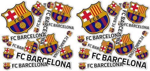 Desert Cactus FC Barcelona Barça Sticker Barça Sheet Vinyl Football Soccer Decal Laptop Water Bottle Car Scrapbook (Type 1-1) in Saudi Arabia