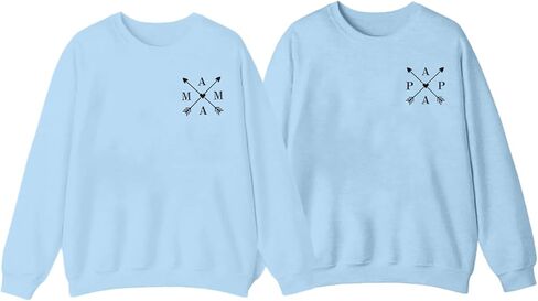 ASTANFY Mom Sweatshirt Dad Sweatshirt: Mom And Dad Shirts Parents Outfits Pregnancy Gifts Fall Crewneck Sweatshirts in Kuwait