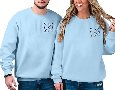 ASTANFY Mom Sweatshirt Dad Sweatshirt: Mom And Dad Shirts Parents Outfits Pregnancy Gifts Fall Crewneck Sweatshirts in Kuwait