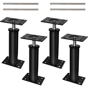 House Jacks for Leveling, 2 PCS Adjustable Jack Post 11"-16" Basement Floor Jack, Screw Floor Jack Post Supports Stabilizer Jacks for House Foundation, Stairs, Porches, Roof Beams in Kuwait
