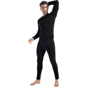 CL convallaria Long Johns Thermal Underwear for Men Soft Fleece Lined Base Layer Cold Weather Top Bottom Gift Set in Kuwait