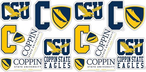 Desert Cactus Coppin State University Sticker CSU Eagles Vinyl Decals Laptop Water Bottle Car Scrapbook Sheet T2 (Type 2) in Saudi Arabia