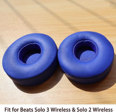 Beats Solo 3 Ear Pads Replacement, BUTIAO Soft Protein Leather Memory Foam Headphone Earpads Ear Cushions Pad for Beats by Dre Solo 3 Wireless & Solo 2 Wireless Over Ear Headsets (Champagne) in Saudi Arabia