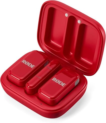 Røde Wireless Micro - ميكروفون لاسلكي مضغوط ، وميكروفون مع حالة شحن لإنشاء محتوى الهاتف الذكي - البرق ، الأبيض in Kuwait