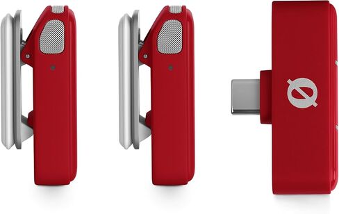 Røde Wireless Micro - ميكروفون لاسلكي مضغوط ، وميكروفون مع حالة شحن لإنشاء محتوى الهاتف الذكي - البرق ، الأبيض in Kuwait