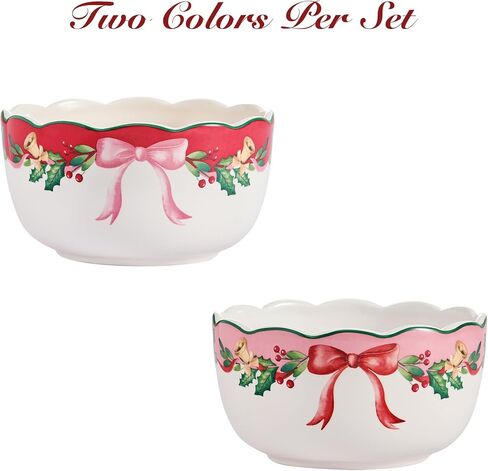 أوعية حبوب السيراميك من بيكو كريسماس جنومز، 29oz، مجموعة من 4 قطع، للمعكرونة والسلطة والحبوب والحساء والميكروويف وغسالة الأطباق in Kuwait