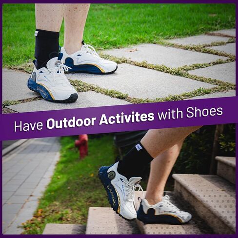 Afo Foot Drop Brace - عوامل تجميل القدم القابلة للتعديل للتنفس للمشي ، والنوم ، والتخفيف من إسقاط القدم التي تحرضها MS ، والسكتة الدماغية ، و TBI ، وتخفيف آلام الأوتار Achilles للرجال والنساء (يمين) in Kuwait