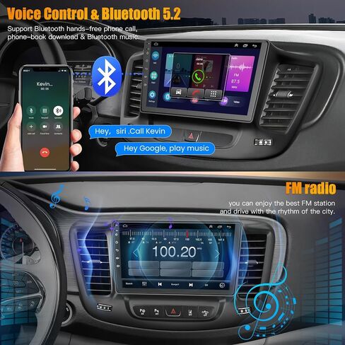 Car Radio for Chrysler 200 200C 2011-2014, 4GB RAM + 64GB ROM 9" HD Touchscreen Car Stereo – Android 13 System, Wireless CarPlay & Android Auto,GPS& Back-up Camera in Saudi Arabia