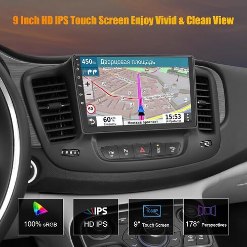 Car Radio for Chrysler 200 200C 2011-2014, 4GB RAM + 64GB ROM 9" HD Touchscreen Car Stereo – Android 13 System, Wireless CarPlay & Android Auto,GPS& Back-up Camera in Saudi Arabia