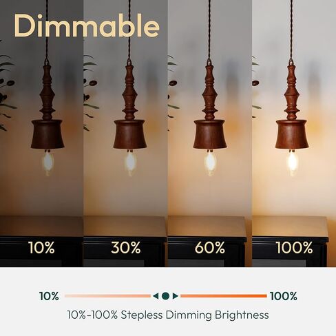 ALAPPEVER E12 LED LED 100 WATT مكافئ ، 800LM Super Bright Dimmable LED Bulb ، B11 5000K Daylight White LED Bulb ، 5.5W ، 6 Pack in Kuwait