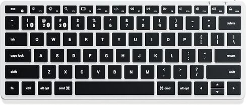 لوحة مفاتيح Satechi Slim X1 Bluetooth-مفاتيح إضاءة ومزامنة متعددة الأجهزة-لـ M2/ M1 MacBook Pro/ Air ، M2/ M1 iPad Pro/ Air ، M2 Mac Mini ، IMAC M1 (Space Gray) in Saudi Arabia