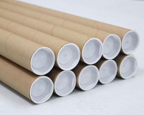 MagicWater Supply Mailing Tube - 1.5 in x 9 in - Kraft - 4 Pack - for Shipping and Storage of Posters, Arts, Crafts, and Documents in Kuwait